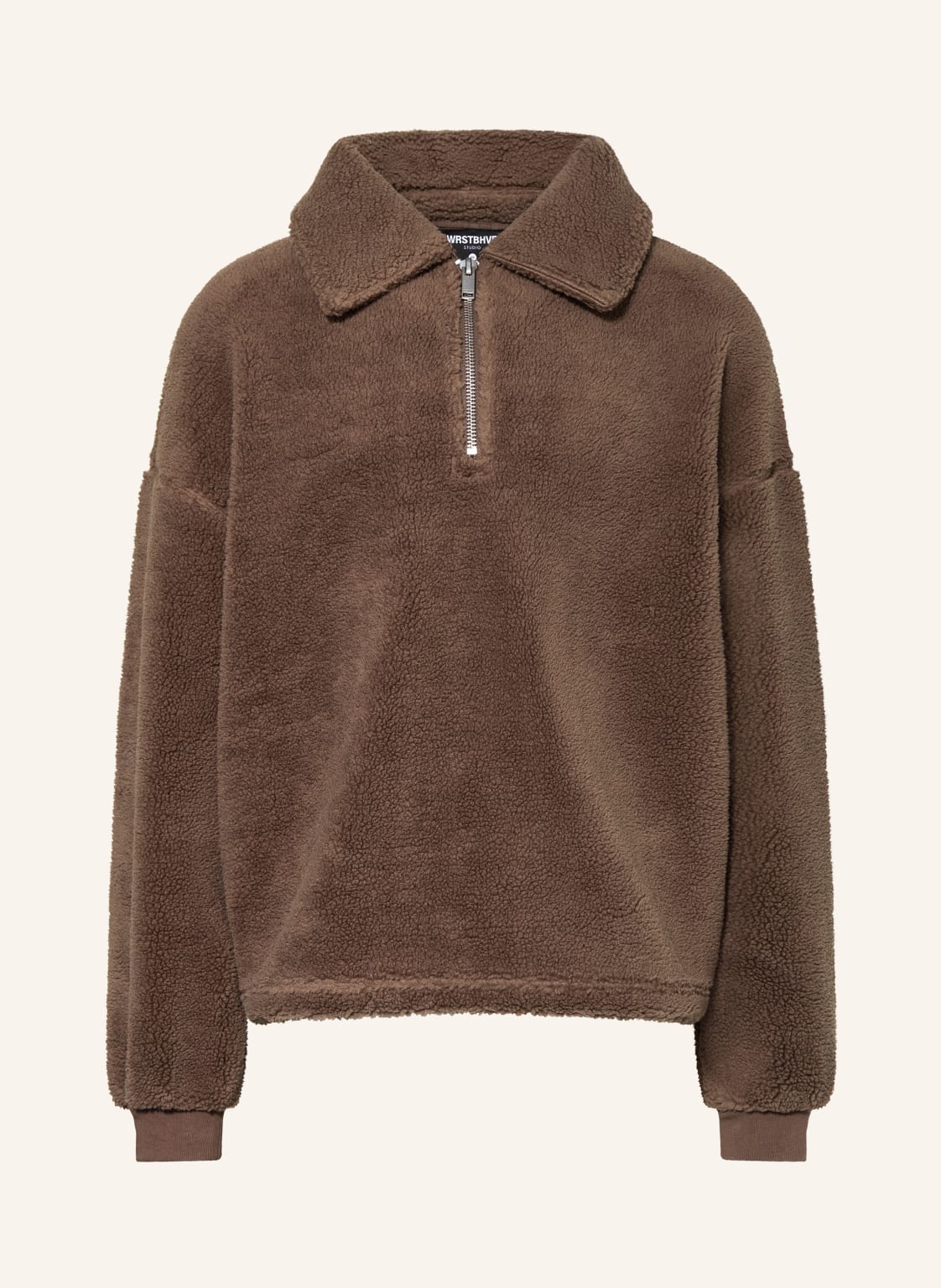 Wrstbhvr Oversized-Troyer Leroy Aus Teddyfell braun von WRSTBHVR