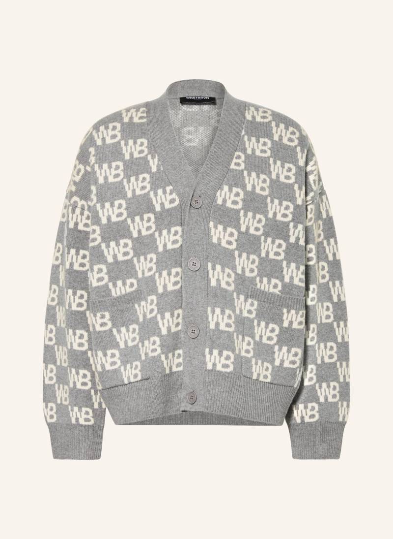Wrstbhvr Strickjacke Chess v3 grau von WRSTBHVR