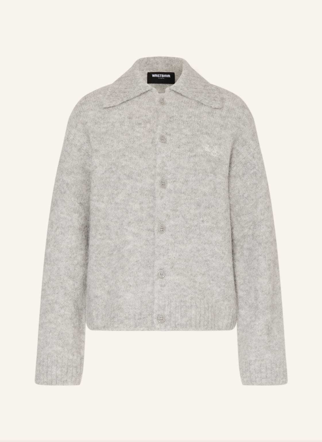 Wrstbhvr Strickjacke Chester Mit Alpaka grau von WRSTBHVR