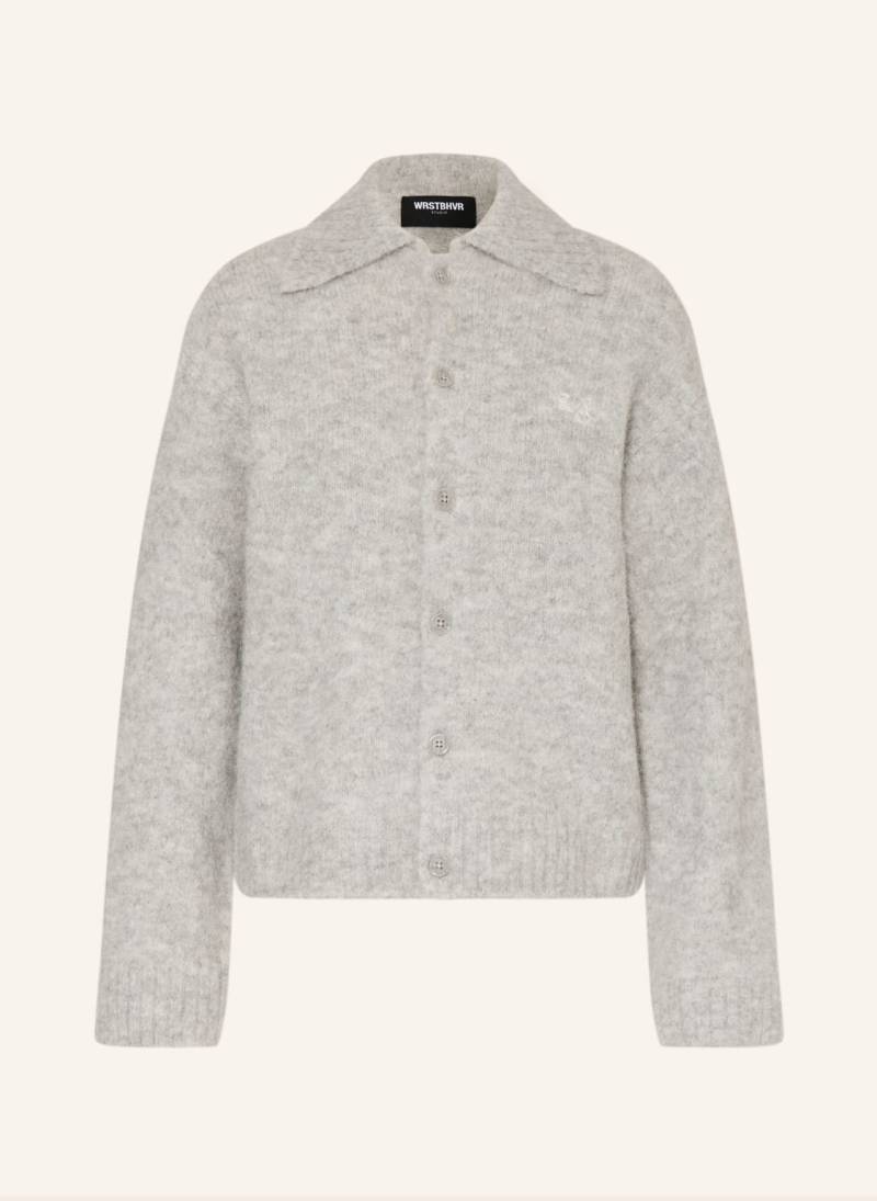 Wrstbhvr Strickjacke Chester Mit Alpaka grau von WRSTBHVR