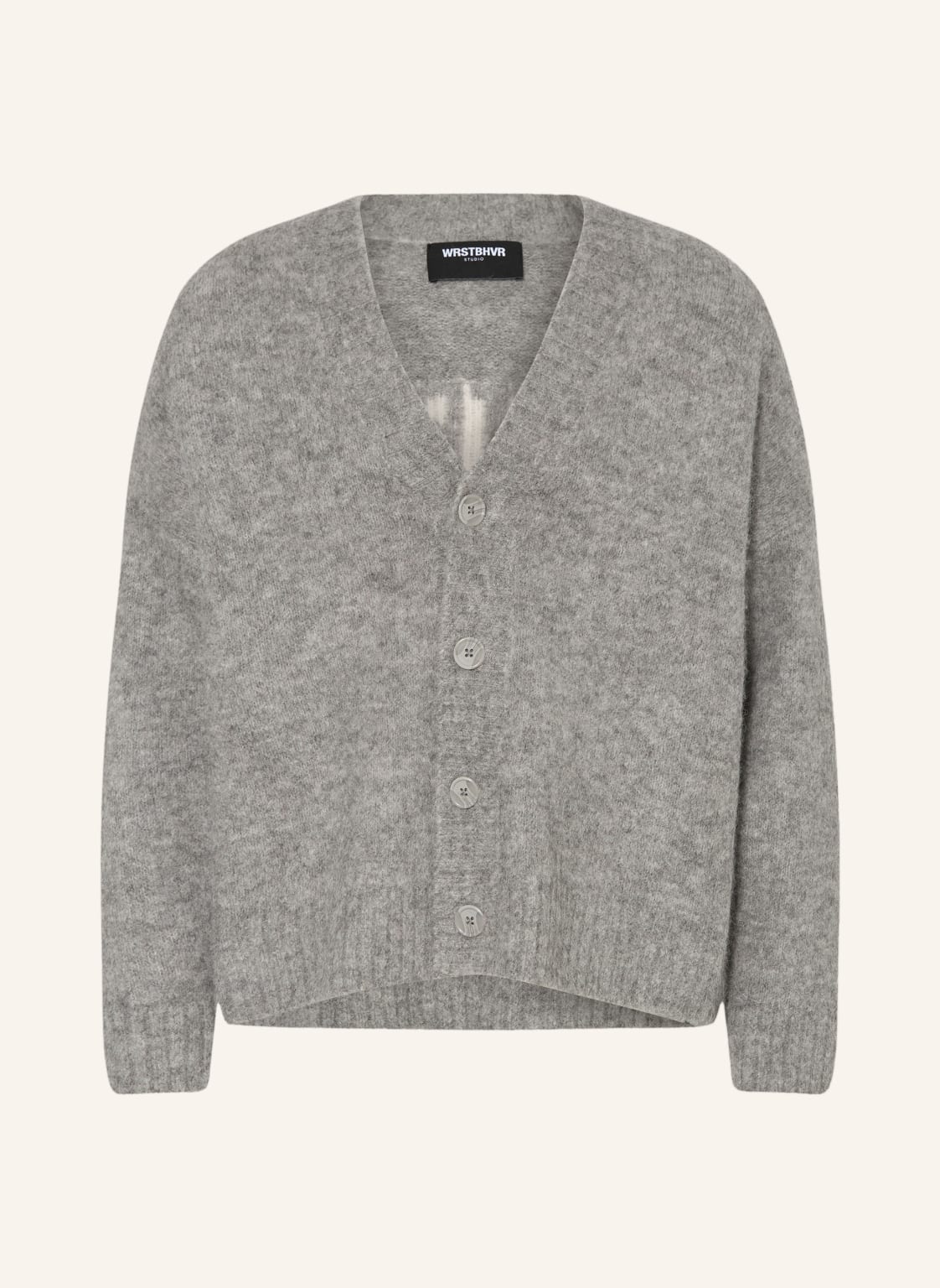 Wrstbhvr Strickjacke Enci Mit Alpaka grau von WRSTBHVR