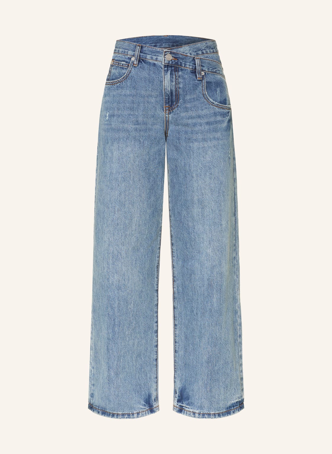 Wrstbhvr Wide Leg Jeans Meg v2 blau von WRSTBHVR