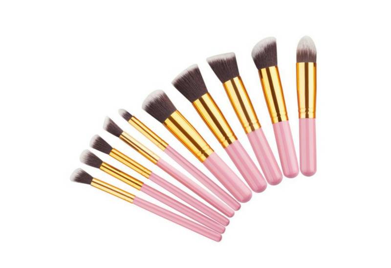 WS-Trend Kosmetikpinsel-Set Exquisites 10-teiliges Make-up Pinselset, 10 tlg., für ein makelloses Finish von WS-Trend