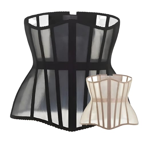 Netz-Korsett Taillentrainer für Frauen – Unterbrustkorsett zum Schnüren – Taillenmieder Shapewear – Body Shaper, Schwarz, Large Netz-Korsett Taillentrainer für Frauen – Unterbrustkorsett zum Schnüren – Taillenmieder Shapewear – Body Shaper, Schwarz, Large von WS Waist Secrets
