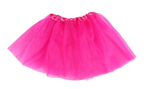 Kinder 3 lagig Tütü Tüllrock Petticoat Ballettrock Ballett Tutu Rock tanzen NEU (Pink) von WS