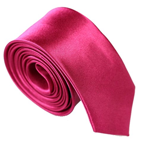WS Kinder Krawatte Kinderkrawatte Taufe Hochzeit festlich Einschulung (dunkles pink) von WS