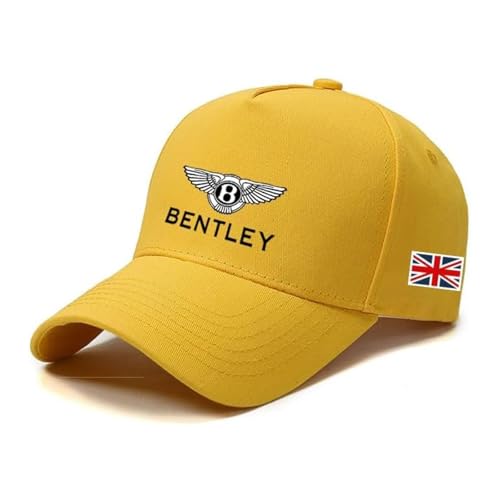 WSCDMCC Auto Baseballcap für Bentley Azure Bacalar Batur Bentayga Brooklands Continental, Einstellbare Outdoor Running Sport Kappe Autofans Hüte Unisex,F von WSCDMCC