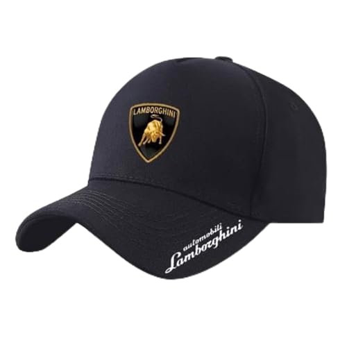 WSCDMCC Auto Baseballcap für Lamborghini, Einstellbare Outdoor Running Sport Kappe Autofans Hüte Unisex,H von WSCDMCC