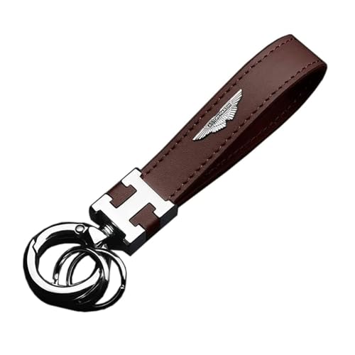 WSCDMCC Schlüsselanhänger Auto für Aston Martin DBX Vantage DB11 DBS V8 V12, Tragbar Autoschlüsselanhänger für Männer Frauen, Auto Zubehör Geschenke,B von WSCDMCC