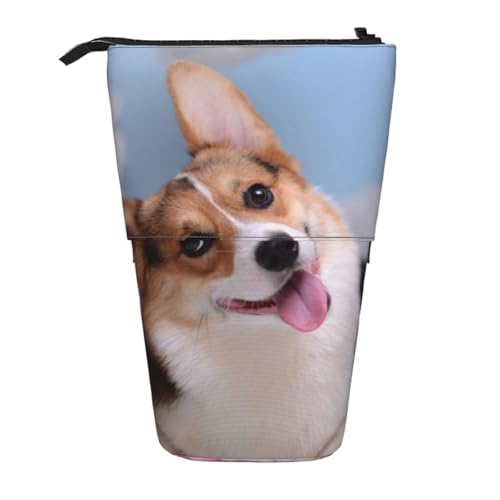 WSHFFILO Corgi Dogs Bleistifttasche, ausziehbar, ausziehbar von WSHFFILO