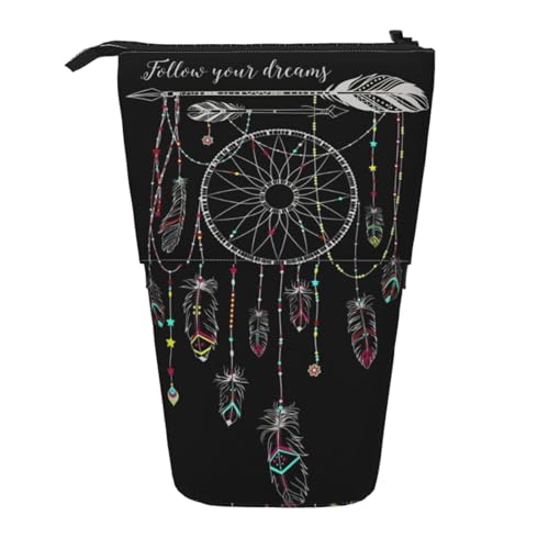 WSHFFILO Dark Dream Catcher bedrucktes Teleskop-Stiftetui, erweiterbar von WSHFFILO
