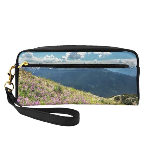 WSHFFILO Federmäppchen, bedruckt, Motiv: Berge, kleine Make-up-Tasche, tragbare Schreibwaren-Tasche von WSHFFILO