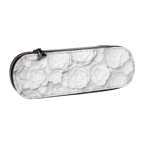 WSHFFILO Federmäppchen aus Leder mit 3D-Blumendruck, tragbare Schreibwaren-Tasche WSHFFILO Federmäppchen aus Leder mit 3D-Blumendruck, tragbare Schreibwaren-Tasche von WSHFFILO
