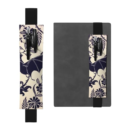 WSHFFILO Federmäppchen aus Leder mit Fledermaus-Aufdruck, Schwarz , Einheitsgröße, Münztasche von WSHFFILO