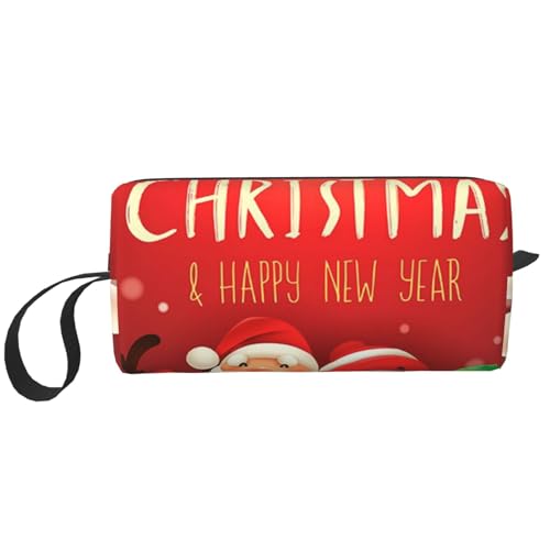 WSHFFILO Federmäppchen mit Aufdruck "Merry Christmas", kleine Make-up-Tasche WSHFFILO Federmäppchen mit Aufdruck "Merry Christmas", kleine Make-up-Tasche von WSHFFILO