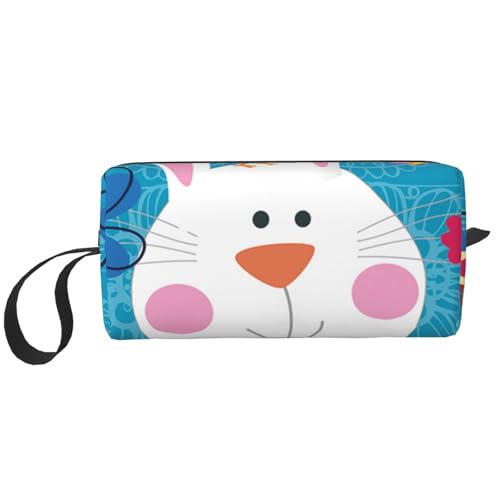 WSHFFILO Federmäppchen mit Aufdruck "Spring Happy Easter Holiday", kleine Make-up-Tasche von WSHFFILO