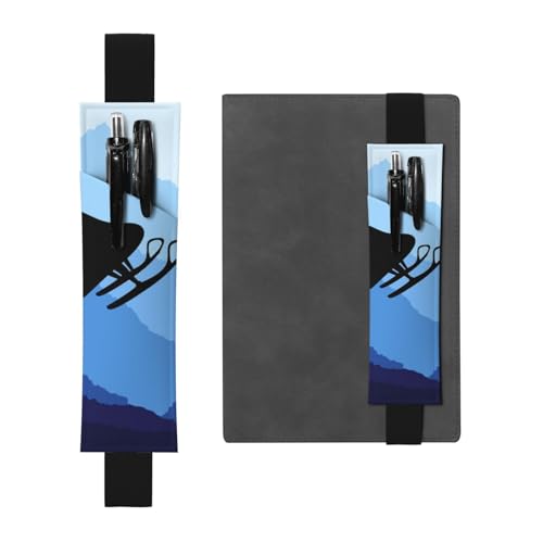 WSHFFILO Federmäppchen mit Schneemobil bedruckt, aus Leder, Schwarz , Einheitsgröße, Münztasche von WSHFFILO