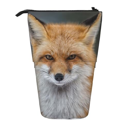 WSHFFILO Fox bedrucktes Teleskop-Stiftetui, erweiterbar von WSHFFILO