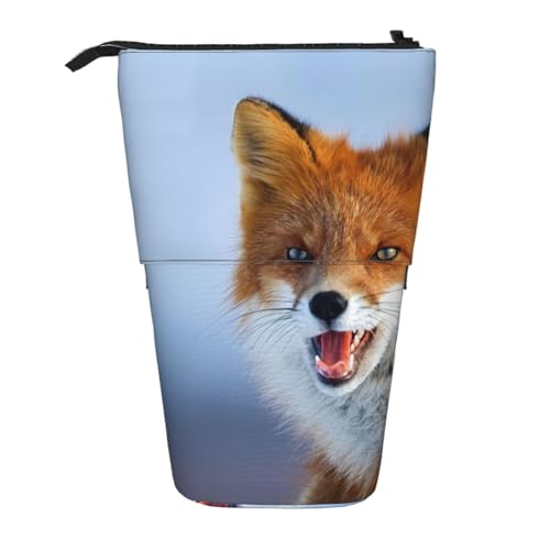 WSHFFILO Fox bedrucktes Teleskop-Stiftetui, erweiterbar von WSHFFILO