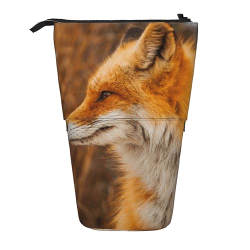 WSHFFILO Fox bedrucktes Teleskop-Stiftetui, erweiterbar von WSHFFILO