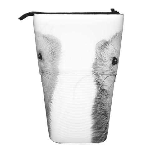 WSHFFILO Frettchen bedrucktes Teleskop-Stiftetui, erweiterbar von WSHFFILO