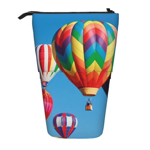 WSHFFILO Heißluftballons bedrucktes Teleskop-Stiftetui, erweiterbar von WSHFFILO