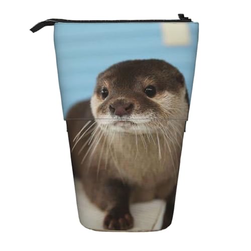 WSHFFILO Niedliches Otter-bedrucktes Teleskop-Stiftetui von WSHFFILO