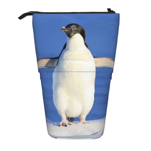 WSHFFILO Niedliches Pinguin-bedrucktes Teleskop-Stiftetui von WSHFFILO