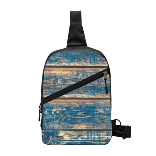 WSHFFILO Old Wooden Seestern Summer Printed Chest Package Sling Backpack WSHFFILO Old Wooden Seestern Summer Printed Chest Package Sling Backpack von WSHFFILO