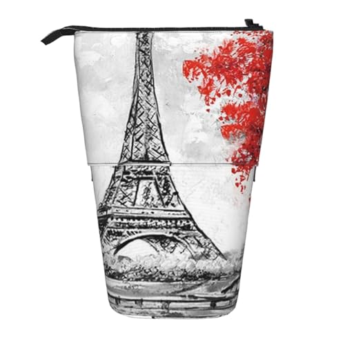 WSHFFILO Paris bedruckte Teleskop-Stifttasche, erweiterbar von WSHFFILO