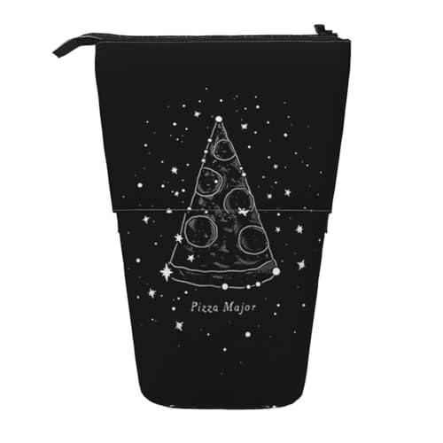 WSHFFILO Pizza-Konstellation, bedrucktes Teleskop-Stiftetui, erweiterbar von WSHFFILO