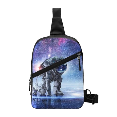 WSHFFILO Rucksack mit Galaxie-Astronauten-Aufdruck von WSHFFILO