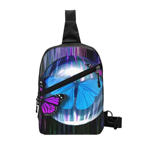 WSHFFILO Schöner Rucksack mit Schmetterlingsdruck von WSHFFILO