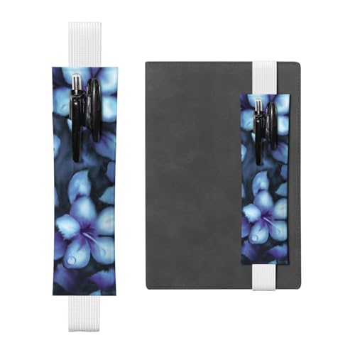 WSHFFILO Stifteetui aus Leder mit tropischem Blumenmuster, Lesezeichen, Federmäppchen, weiß, Einheitsgröße, Münztasche von WSHFFILO