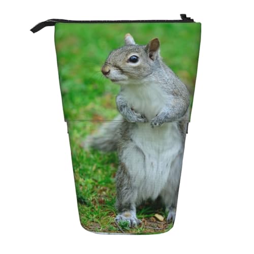 WSHFFILO Teleskop-Stifttasche mit Eichhörnchen-Motiv, erweiterbar von WSHFFILO