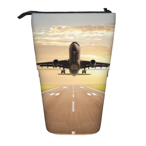 WSHFFILO Teleskop-Stifttasche mit Flugzeugdruck, erweiterbar von WSHFFILO