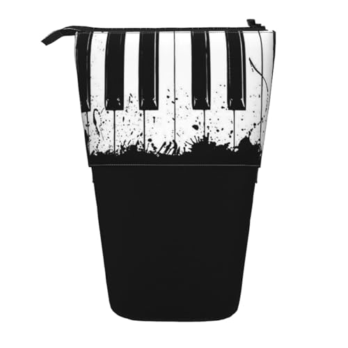 WSHFFILO Teleskop-Stifttasche mit Klavierdruck, erweiterbar von WSHFFILO