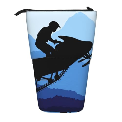 WSHFFILO Teleskop-Stifttasche mit Schneemobil von WSHFFILO