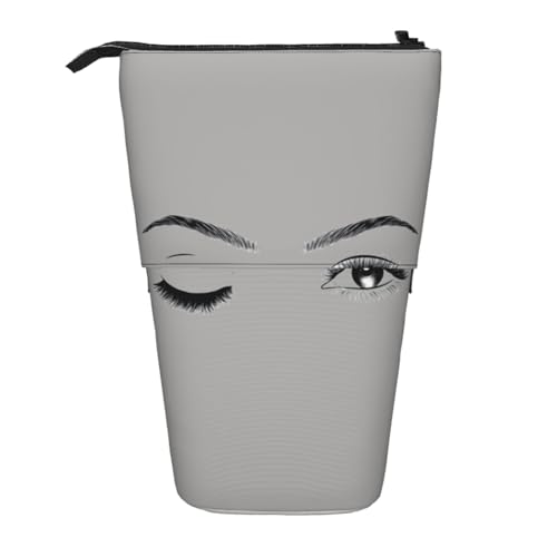 WSHFFILO Teleskop-Stifttasche mit Wimperndruck, erweiterbar von WSHFFILO