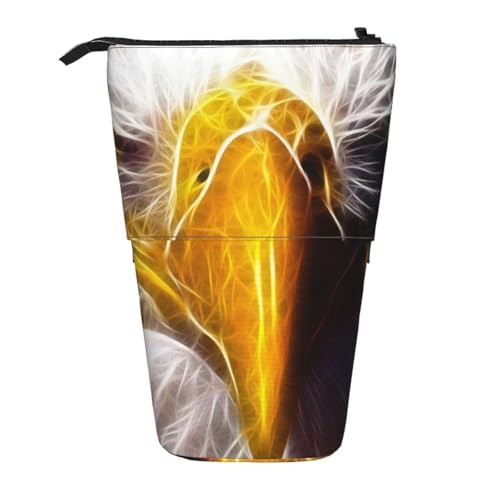 WSHFFILO Teleskop-Stifttasche mit amerikanischem Weißkopfseeadler, erweiterbar von WSHFFILO