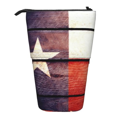 WSHFFILO Teleskop-Stifttasche mit amerikanischer Flagge, erweiterbar von WSHFFILO