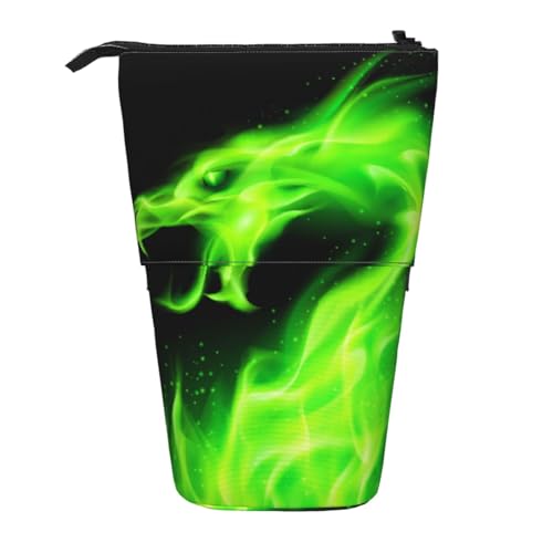 WSHFFILO Teleskop-Stifttasche mit chinesischem Drachen-Motiv, erweiterbar von WSHFFILO