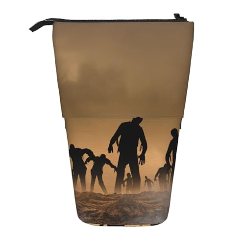 WSHFFILO Viele Zombie-bedruckte Teleskop-Stifttasche, erweiterbar von WSHFFILO