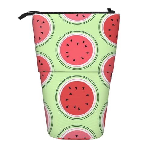 WSHFFILO Wassermelonengrünes bedrucktes Teleskop-Stiftetui von WSHFFILO