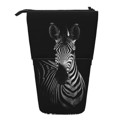 WSHFFILO Zebra-bedrucktes Teleskop-Stiftetui von WSHFFILO