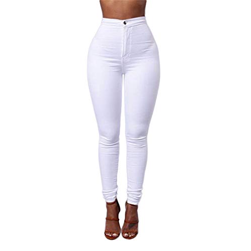 WSLCN Damen Jeggings Hose Gr. Taille 28.3", weiß von WSLCN