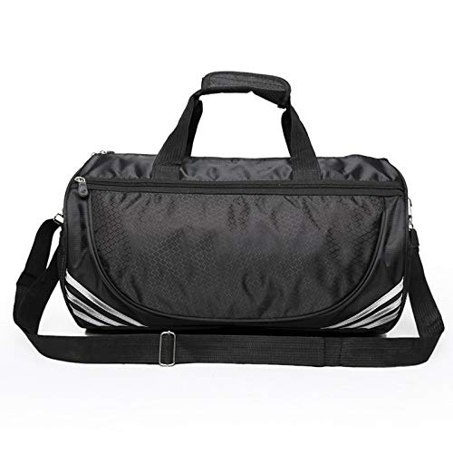 WSLCN Sporttasche Reisetasche Fitness Tasche Umhängetasche Gepäcktasche Taekwondo Gym Schultertasche Silber 45 * 25 * 25 cm von WSLCN