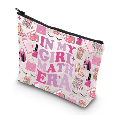 WSNANG G Math Club Gift In My G Math Era Make-up-Tasche G Math Kosmetiktasche G Math University Geschenk Shopping Liebhaber Geschenk, Mathe-Tasche für Mädchen, Einheitsgröße, Modern von WSNANG