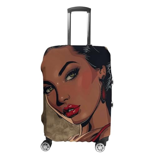 WSOIHFEC Reisegepäckabdeckung, elastisch, Comic-Stil, Frauen-Gepäckabdeckung, kratzfest, waschbar, staubdicht, passend für 45,7 - 81,3 cm große Gepäckstücke, Comic Style Woman, XL WSOIHFEC Reisegepäckabdeckung, elastisch, Comic-Stil, Frauen-Gepäckabdeckung, kratzfest, waschbar, staubdicht, passend für 45,7 - 81,3 cm große Gepäckstücke, Comic Style Woman, XL von WSOIHFEC