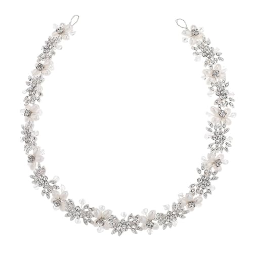 Braut Kopfschmuck Haarbänder Nachahmung Perle Verlobung Hochzeit Haar Zubehör for Hochzeit Party Braut Schmuck für Frauen Mädchen von WSQHAO
